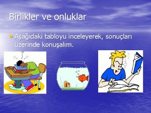 Birlikler ve onluklar Aadaki tabloyu inceleyerek sonular zerinde