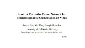 CVPR 19 Motivation From image to video Collection