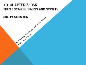 10 CHAPTER 5 CSR TBUS 102 AB BUSINESS