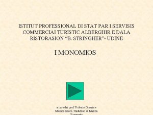 ISTITUT PROFESSIONAL DI STAT PAR I SERVISIS COMMERCIAI