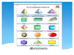 A geometric shape is the geometric information which