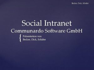 Becker Dick Schfer Social Intranet Communardo Software Gmb