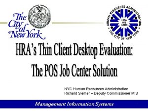 NYC Human Resources Administration Richard Siemer Deputy Commissioner