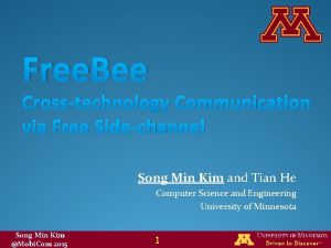 Free Bee Crosstechnology Communication via Free Sidechannel Song