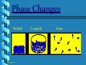 Phase Changes Solid S Staron 2 11 Liquid
