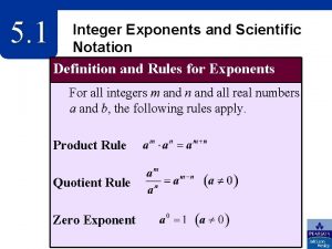 5 1 Integer Exponents and Scientific Notation Definition