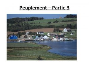 Peuplement Partie 3 Ou mettezvous un ville Facteurs