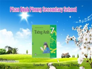 Teacher Tran Thi Huong Trang Look and answer