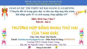 PHNG GIO DC QUN THANH XU N TRNG