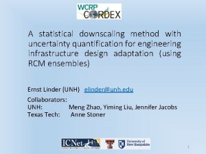 A statistical downscaling method with uncertainty quantification for