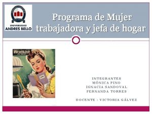 Programa de Mujer trabajadora y jefa de hogar