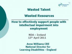 Wasted Talent Wasted Resources How to effectively support
