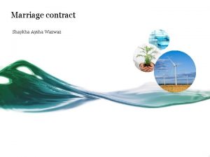 Marriage contract Shaykha Aysha Wazwaz Contracts save your