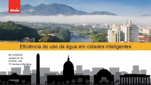 Eficincia do uso da gua em cidades inteligentes