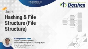 Data Structures DS GTU 3130702 Unit4 Hashing File