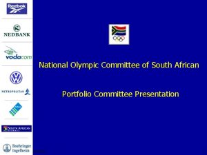 National Olympic Committee of South African Portfolio Committee