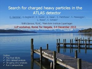 Search for charged heavy particles in the ATLAS