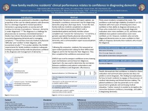 How family medicine residents clinical performance relates to