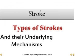 Stroke Types of Strokes And their Underlying Mechanisms