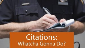 Citations Whatcha Gonna Do The Guidelines According to