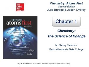 Chemistry Atoms First Second Edition Julia Burdge Jason