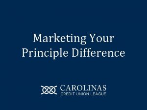 Marketing Your Principle Difference The Seven Cooperative Principles