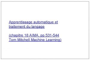 Apprentissage automatique et traitement du langage chapitre 18