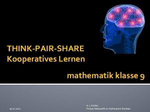 THINKPAIRSHARE Kooperatives Lernen mathematik klasse 9 J Kcher