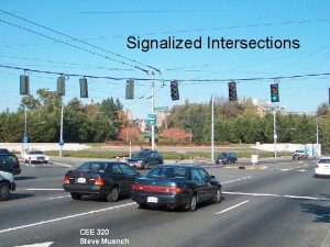 CEE 320 Winter 2006 Signalized Intersections CEE 320