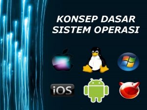 KONSEP DASAR SISTEM OPERASI Page 1 Sistem Operasi