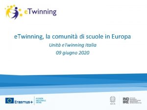 e Twinning la comunit di scuole in Europa