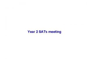 Year 2 SATs meeting Year 2 staff Mrs