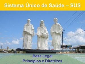 Sistema nico de Sade SUS Base Legal Princpios