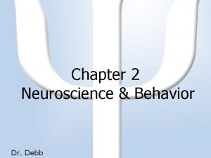 Chapter 2 Neuroscience Behavior Dr Debb Neuroscience Behavior