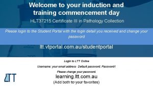 Ltt student portal