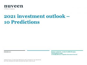 2021 investment outlook 10 Predictions January 2021 OPINION