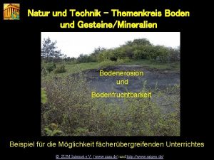 Natur und Technik Themenkreis Boden und GesteineMineralien Natur