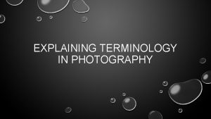 EXPLAINING TERMINOLOGY IN PHOTOGRAPHY RULE OF THIRDS THE