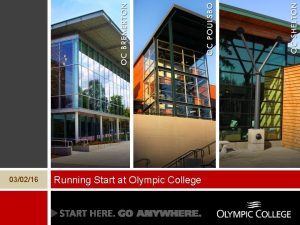 030216 Running Start at Olympic College Benefits Considerations