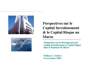 Perspectives sur le Capital Investissement le Capital Risque