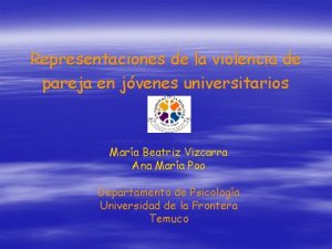 Representaciones de la violencia de pareja en jvenes