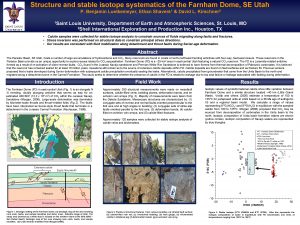 Structure and stable isotope systematics of the Farnham