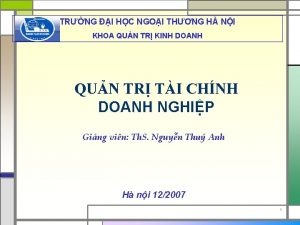 TRNG I HC NGOI THNG H NI KHOA