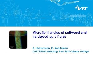 Microfibril angles of softwood and hardwood pulp fibres