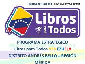 Motivador Nacional Edwin Danny Contreras PROGRAMA ESTRATGICO Libros