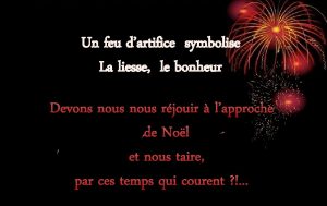 Un feu dartifice symbolise La liesse le bonheur