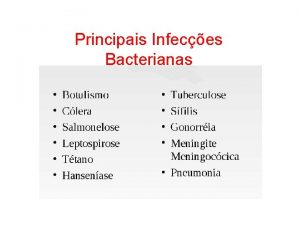 Principais Infeces Bacterianas Vrus e Doenas Associadas Vrus