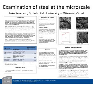 Examination of steel at the microscale Luke Severson