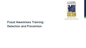 Fraud Awareness Training Detection and Prevention Agenda q