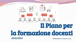 Il Piano per la formazione docenti 20162019 IISS